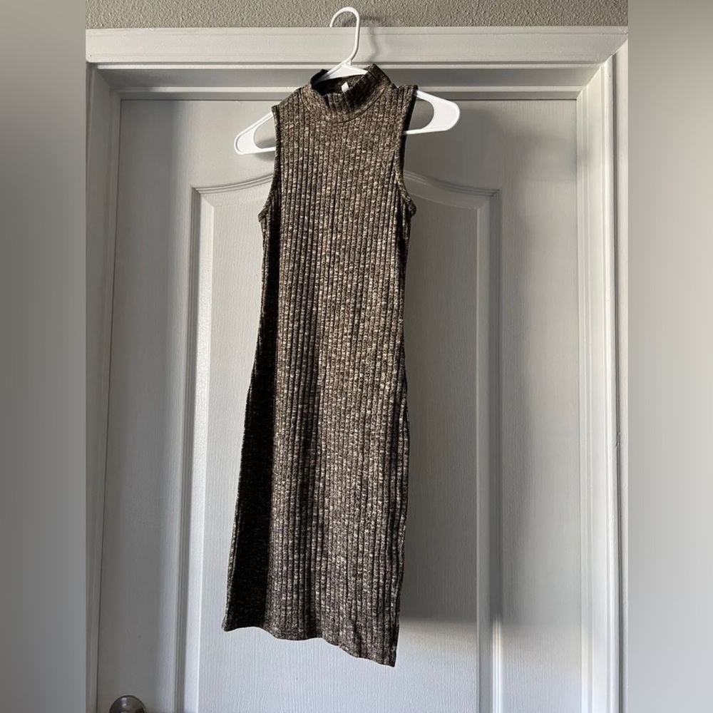 Iris Women’s Solid Mock Neck Tank Dress, Size S